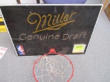 Miller Genuine Draft Basketball Hoop Neon sign