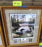 1990 Boundry Waters framed print - Loon