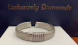 Woven Sterling Bangle from Exclusively Diamonds