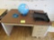 3-drawer desk with globe