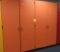 orange storage cabinet