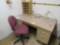 desk and office chair