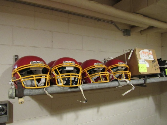 football helmets
