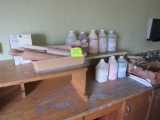 pottery glaze and rolling pins