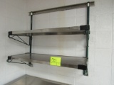 wall-mounted commercial kitchen rack