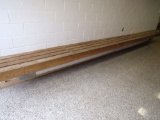 wall-mounted bench