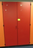 red storage cabinet