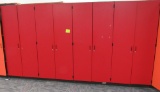 red storage cabinet