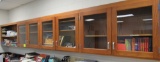 glass front upper cabinets