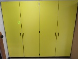 yellow storage cabinet