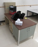 desk, cabinet and file cabinet