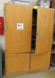 wooden tool cabinet