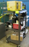 2 carts and an overhead projector