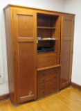 wooden organizer cabinet