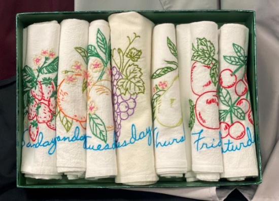 Hand Embroidered Dishtowels