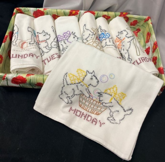 Lucille Brand Set of Seven Dish Towels