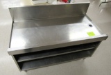 stainless steel dish drying table with drain
