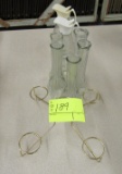 vases, metal holder