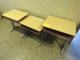 3 school desks