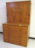 large wooden cabinet with drawers