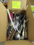 box of kitchen utencils