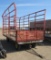 14' bale throw rake on JD running gear