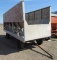 18' wood cattle feeder wagon