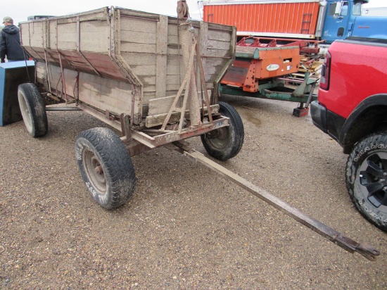 wooden dump wagon