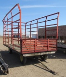 14' bale throw rake on JD running gear