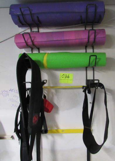 yoga mats and belts