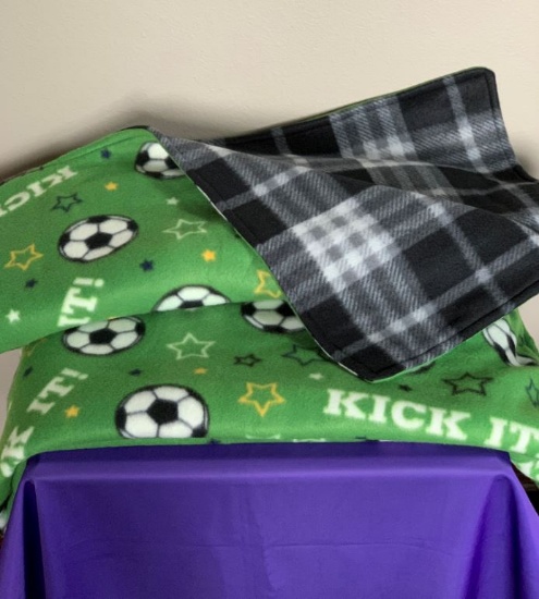Fleece Soccer Blanket