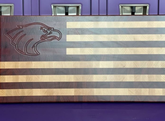 New Ulm Eagle Flag Cutting Board