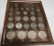20th century type coin set, framed