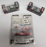 3 Dale Earnhardt Jr 1/64th scale diecasts, one limited edition