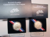 Franklin & 2008 Bald Eagle commemorative coins