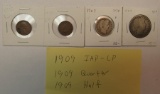 4 coin set as pictured