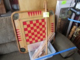 cane and game board