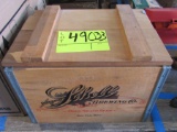 Schell's bottle set in wooden box