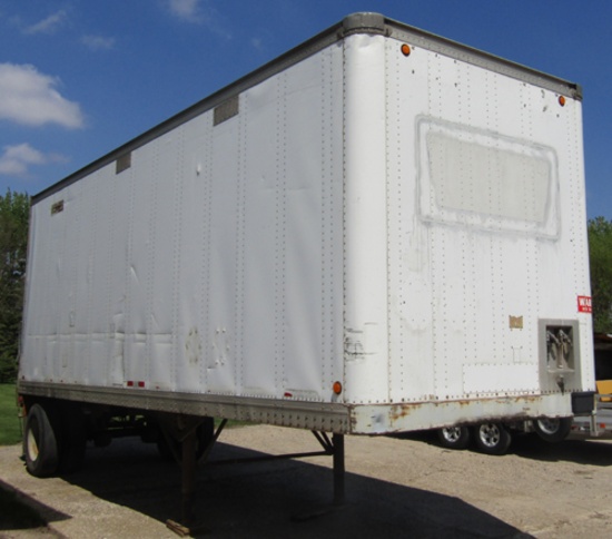 water tender in 28’ enclosed semi trailer