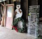 door, lumber and Christmas décor