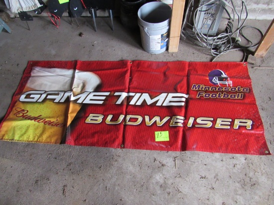 Budweiser Gametime banner, football