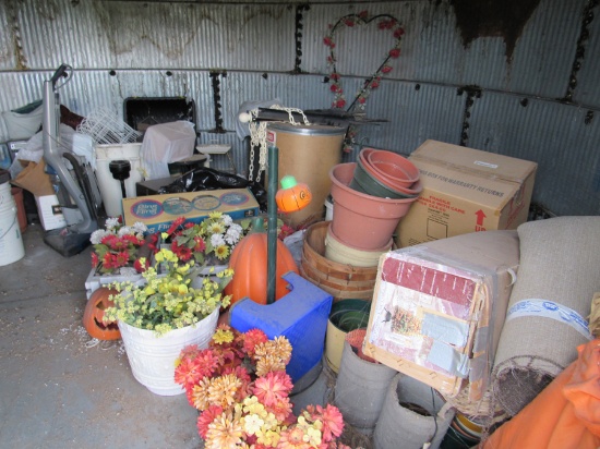 items inside of grain bin