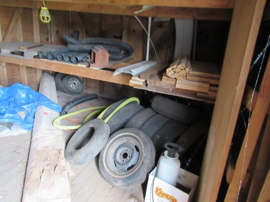 contents of inside shed