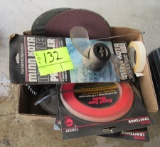 sander pads, propellor and band saw blades