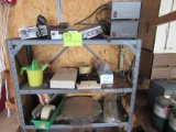 contents of shelves, cb radios, misc
