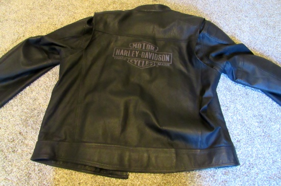 Harley Davidson leather jacket, 3XL
