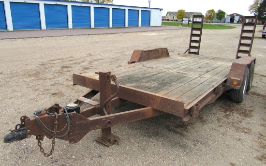 Felling trailer with ramps