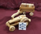 Handmade Toy Tractor set