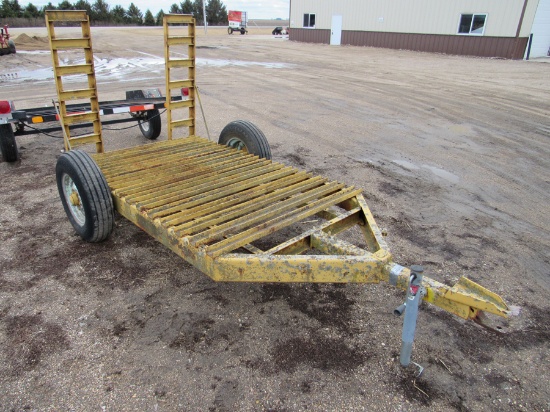 skid steer trailer, 4' x 7'