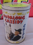 Hopalong Cassidy chips tin